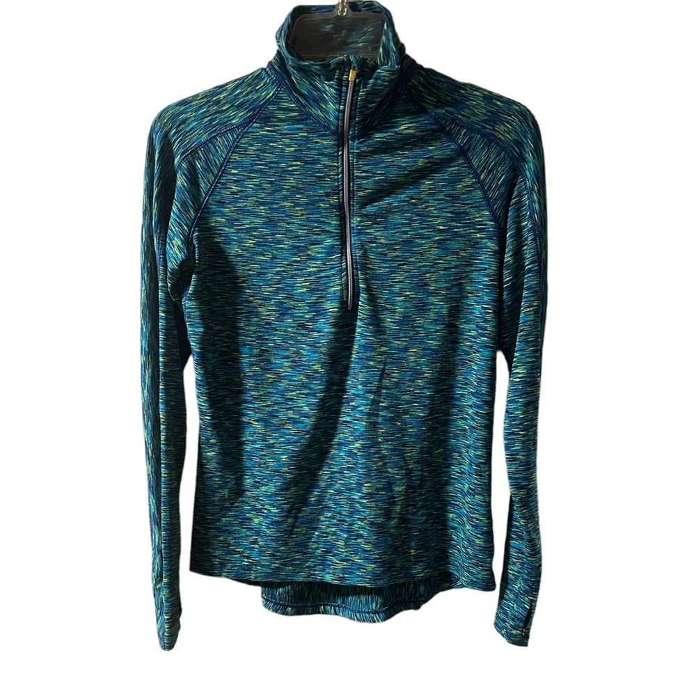Athleta Women Green Track Jacket Size EUC
